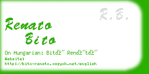 renato bito business card